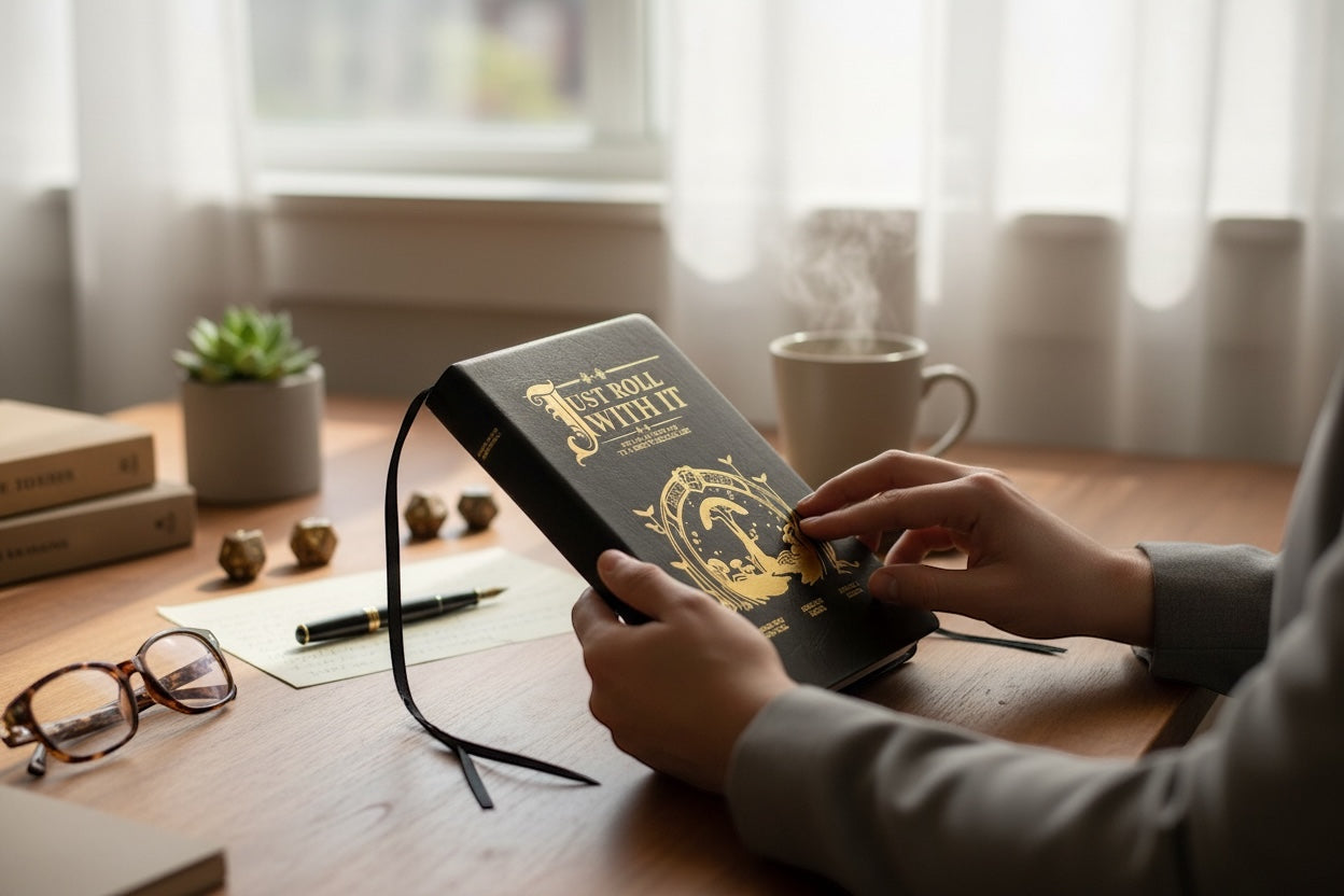 med hardcover book journal