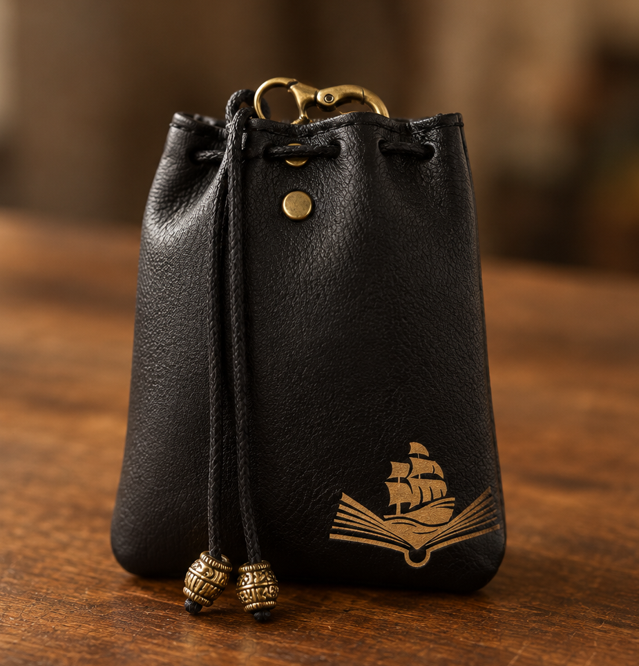 Adventurer's Dice Pouch + 2 Dice