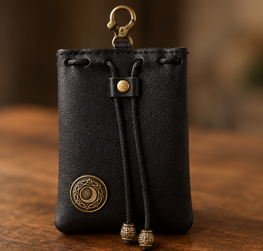 Adventurer's Dice Pouch + 2 Dice