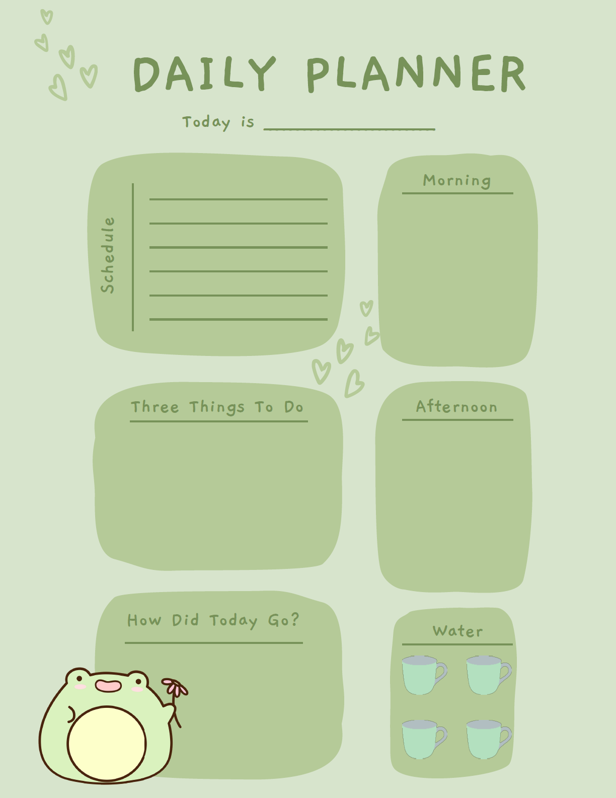 daily planner template